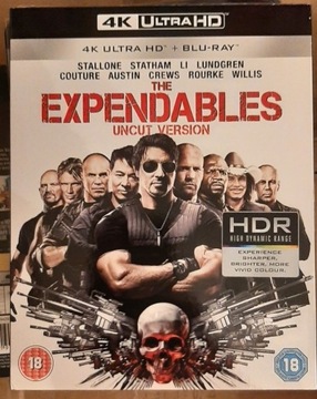 The Expendables (Niezniszczalni) 4K+BD wyd.UK, ENG