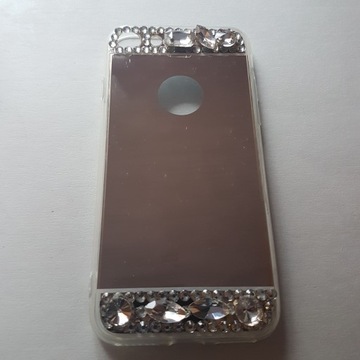Apple Iphone 7 8 etui lustro mirror kamienie