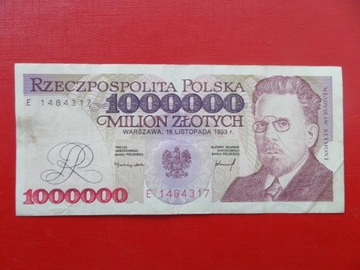 1000000 zł Reymont 1993 seria E