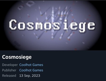 Cosmosiege klucz steam (steam key)