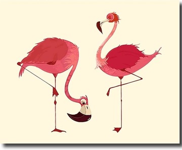 Malowanie po numerach Fuumuui 40x50 cm, Flamingi