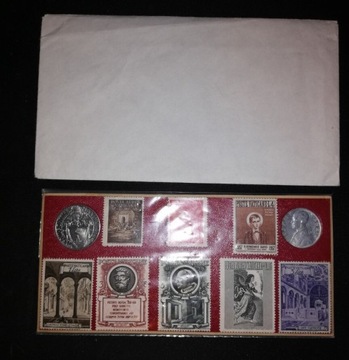 Watykan, Pius XII, Karnet znaczki i monety 