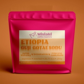 Kawa Speciality Etiopia Guji Misiaki; espresso