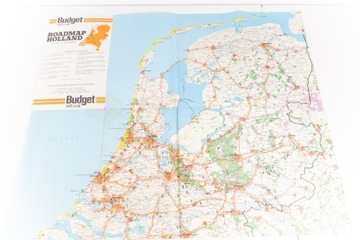 Roadmap Holland Rent a car mapa vintage Holandia