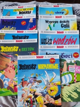 Komiksy Asterix od 1 do 9 po kolei