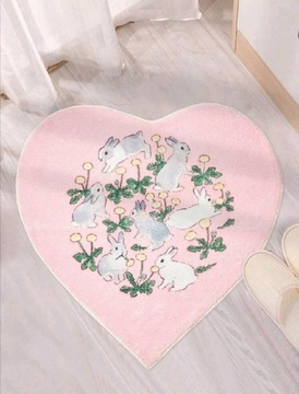 Dywan dekoracyjny do pokoju króliczki fairycore