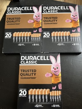 Baterie Duracell 12 szt AA LR6 + 8 AAA LR03