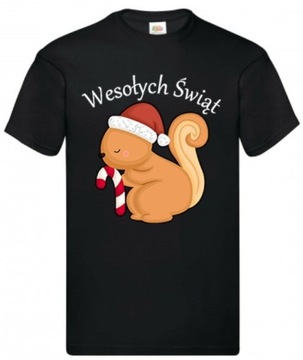 Koszulka "Świąteczna wiewiórka"