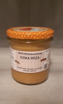 Miód Dzika Róża nektarowy smakowy kremowany 0,4 kg