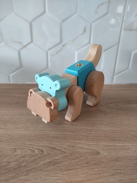 Drewniany Zestaw Konstrukcyjny Hipopotam