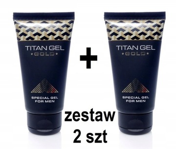 2x TITAN GEL GOLD 50ml POWIĘKSZ PENISA ORYGINAL