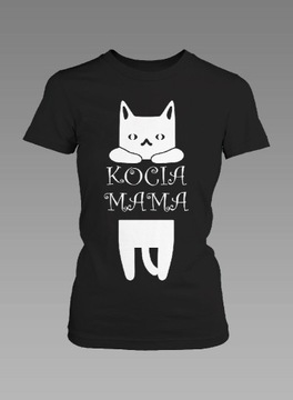 Koszulka T-shirt Damska Kot Koty Eko Bawełna Fair