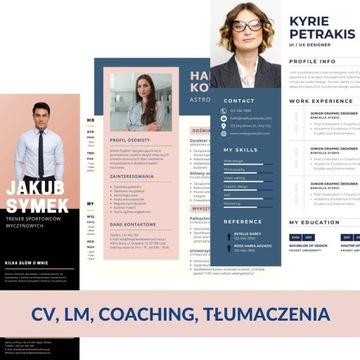 Pisanie CV, Lm, tłumaczenia, copywriting,coaching,