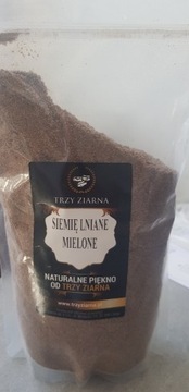 Trzy zairna siemie lniane mielone 500g