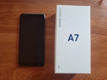 Samsung A7 2018 | 64 GB | Niebieski | LTE + Etui