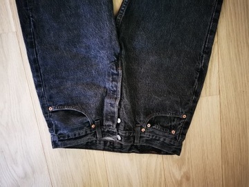 Levi's 501 L32 W32  Czarne Szare