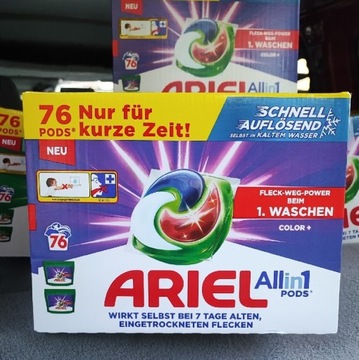 Ariel Color Kapsułki do prania z Niemiec 76szt