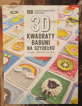 Kwadraty babuni na szydełku 3D