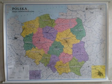 Polska. Mapa administracyjna.