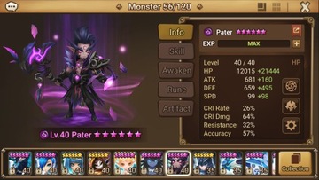 Konto Summoners War ld nat5