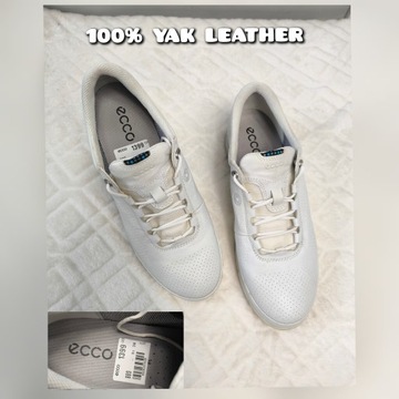 ECCO - skórzane sneakersy damskie 100% yak leather