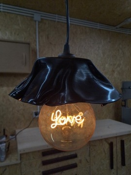 lampa wisząca z płyty winylowej LOFT E27 LED Love