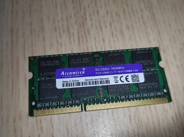 Pamięć RAM DDR3 8 GB 1600 1.5v
