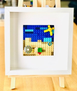 LEGO_obraz "Plaża"_wyjątkowy prezent 