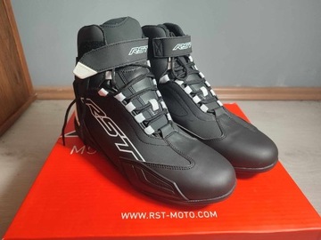 Rst Sabre Moto Black/White Buty motocyklowe 43