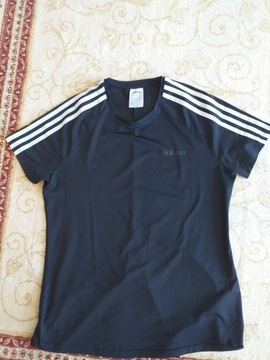 Adidas bluzka letnia czarna roz M 