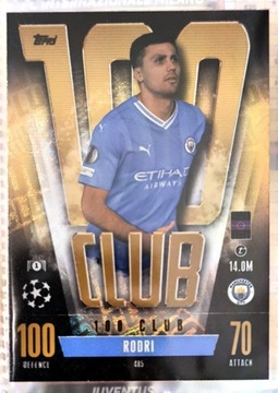 Match Attax 2023/24 Club 100 RODRI 