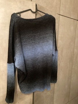 Premium sweter nietoperz ombre ciepły duży biust 