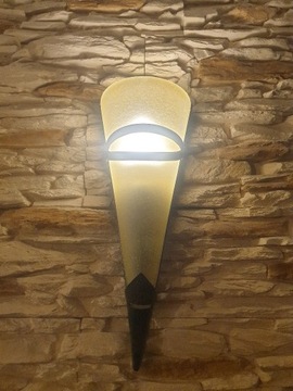 Lampa ścienna pochodnia RUSTICA metalowy k. rdzy