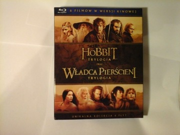 HOBBIT + WŁADCA PIERŚCIENI, BLU RAY PL