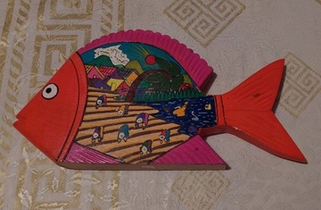Pamiątka z Meksyku - ręcznie malowana ryba