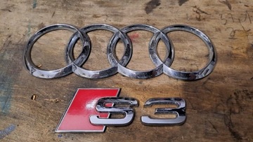 Emblemat logo znaczek audi s3 8v oryginał 