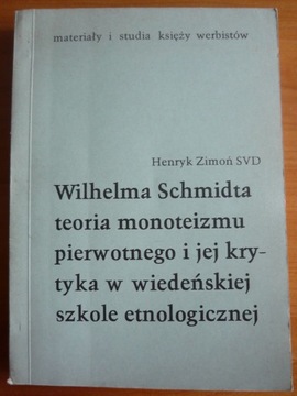 Wilhelma Schmidta teoria monoteizmu - Zimoń