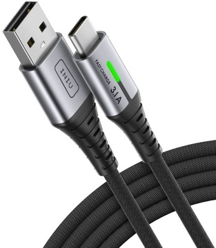 Kabel USB C INIU [2m/3.1A] typu C Szybkie ładowani