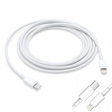 Kabel do ładowania Apple iPhone Lightning USB/C 1m OKAZJA NOWY