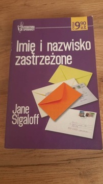 Imię i nazwisko zastrzeżone - Jane Sigaloff
