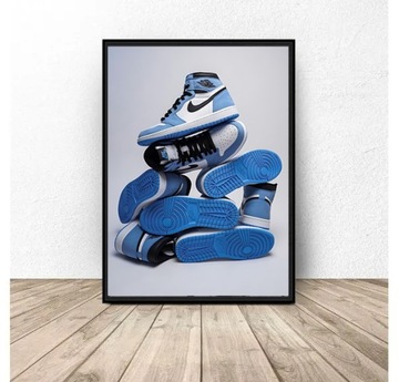 Plakat Nike Air Jordan 1 University Blue A3