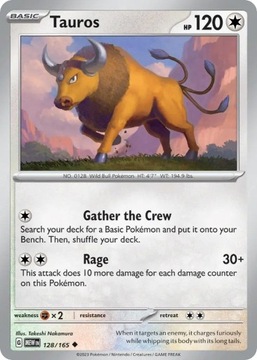 Tauros MEW 128/165 - Karty Pokemon 151