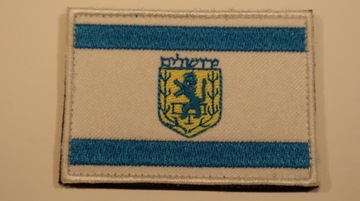 flaga Jerozolimy, naszywka, rzep (velcro)