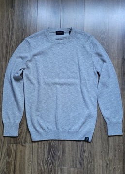 męski sweter Scotch & Soda 70% bawełna L szary