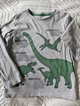 T-shirt z dlugim rękawem dinozaury rozm. 110-116