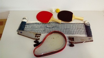Tenis stołowy siatka paletki piłeczki ping pong