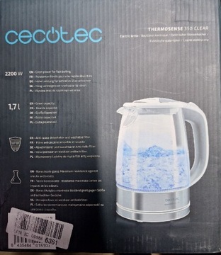 Cecotec czajnik elektryczny 1,7l 2200 W