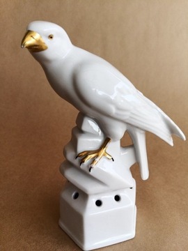 Porcelanowa figurka ptaka. Neutettau. Sygnowana.