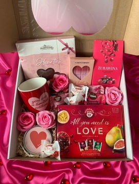 Box upominkowy różowy LOVE BOX/walentynki/rocznica