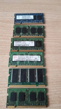 Pamięć RAM DDR2 laptopa 1gb